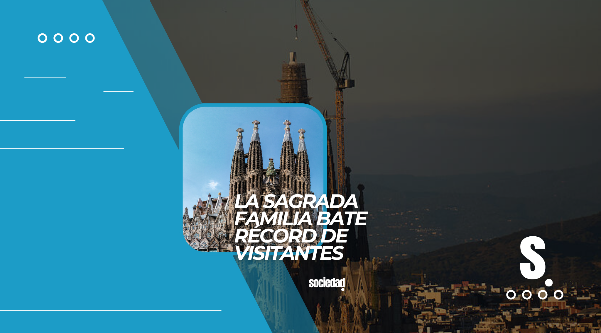 La Sagrada Familia bate récord de visitantes y culmina un nuevo hito con la colocación de la cruz