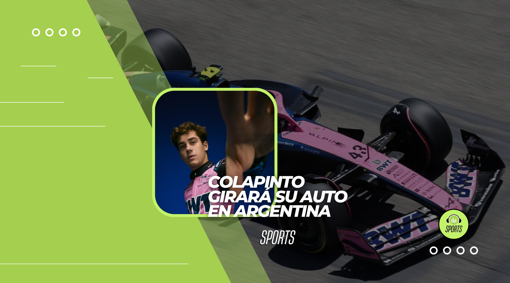 Franco Colapinto realizará una exhibición con un Fórmula 1 en Buenos Aires: un evento histórico para el automovilismo argentino