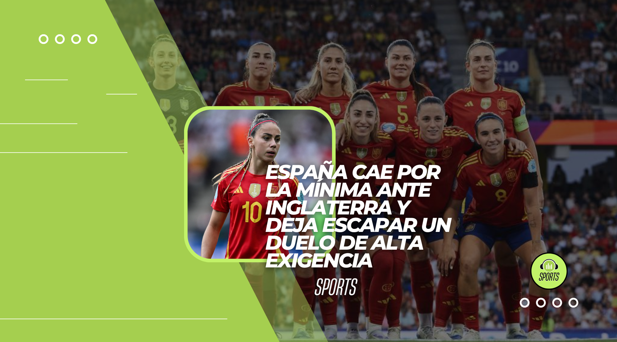 España cae por la mínima ante Inglaterra y deja escapar un duelo de alta exigencia