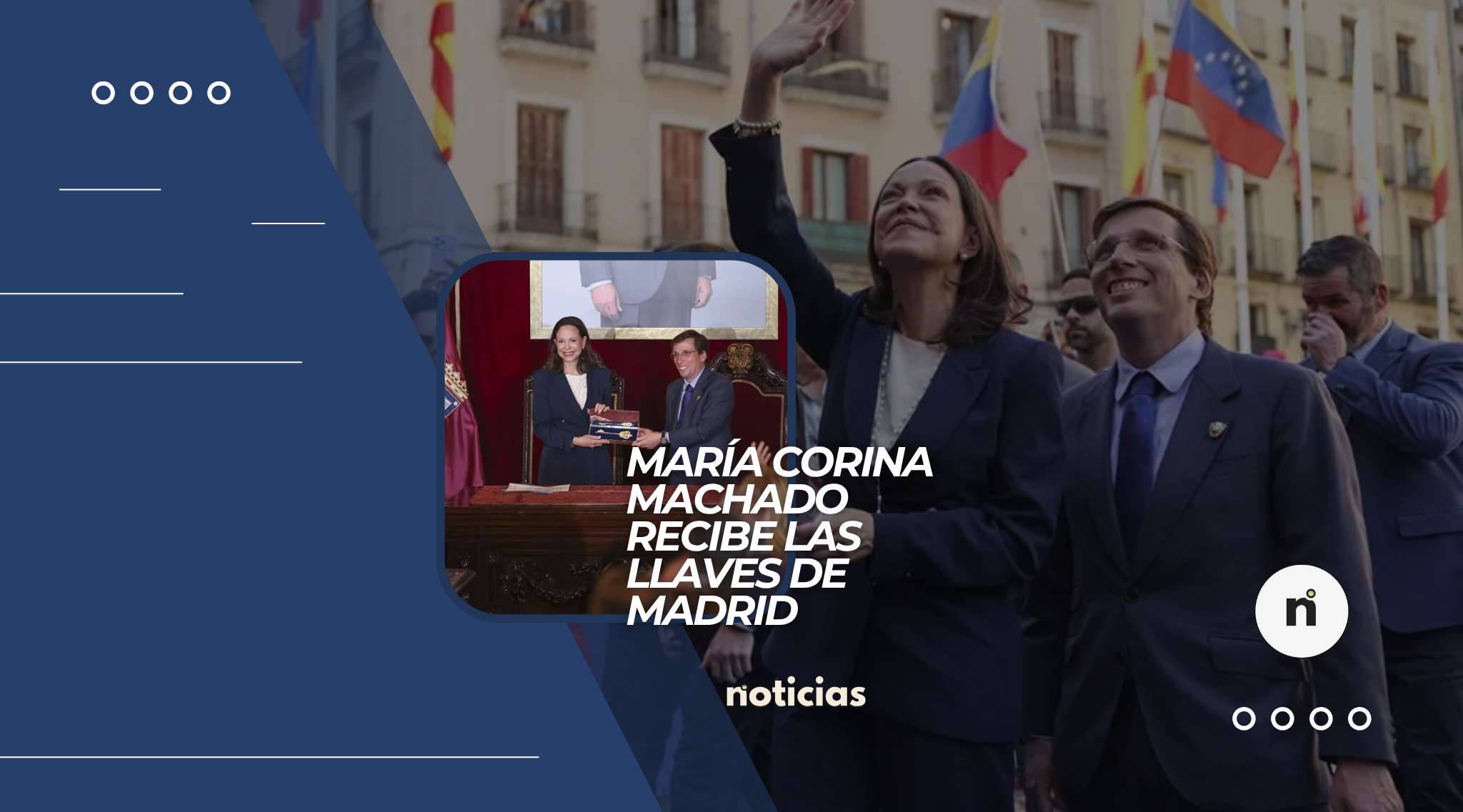 María Corina Machado recibe las llaves de Madrid: símbolo político y escena de fuerte carga emocional