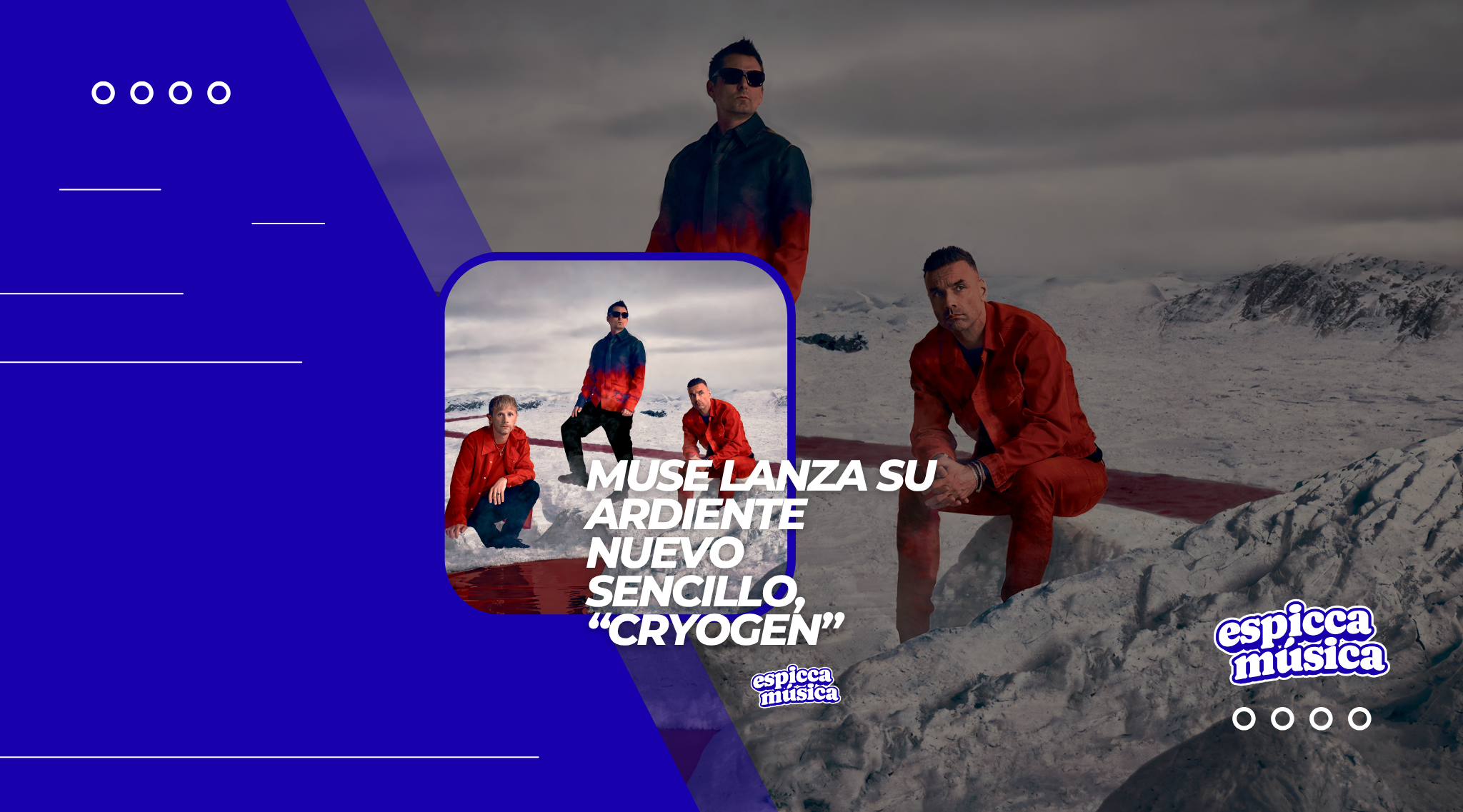 Muse lanza su ardiente nuevo sencillo “Cryogen”