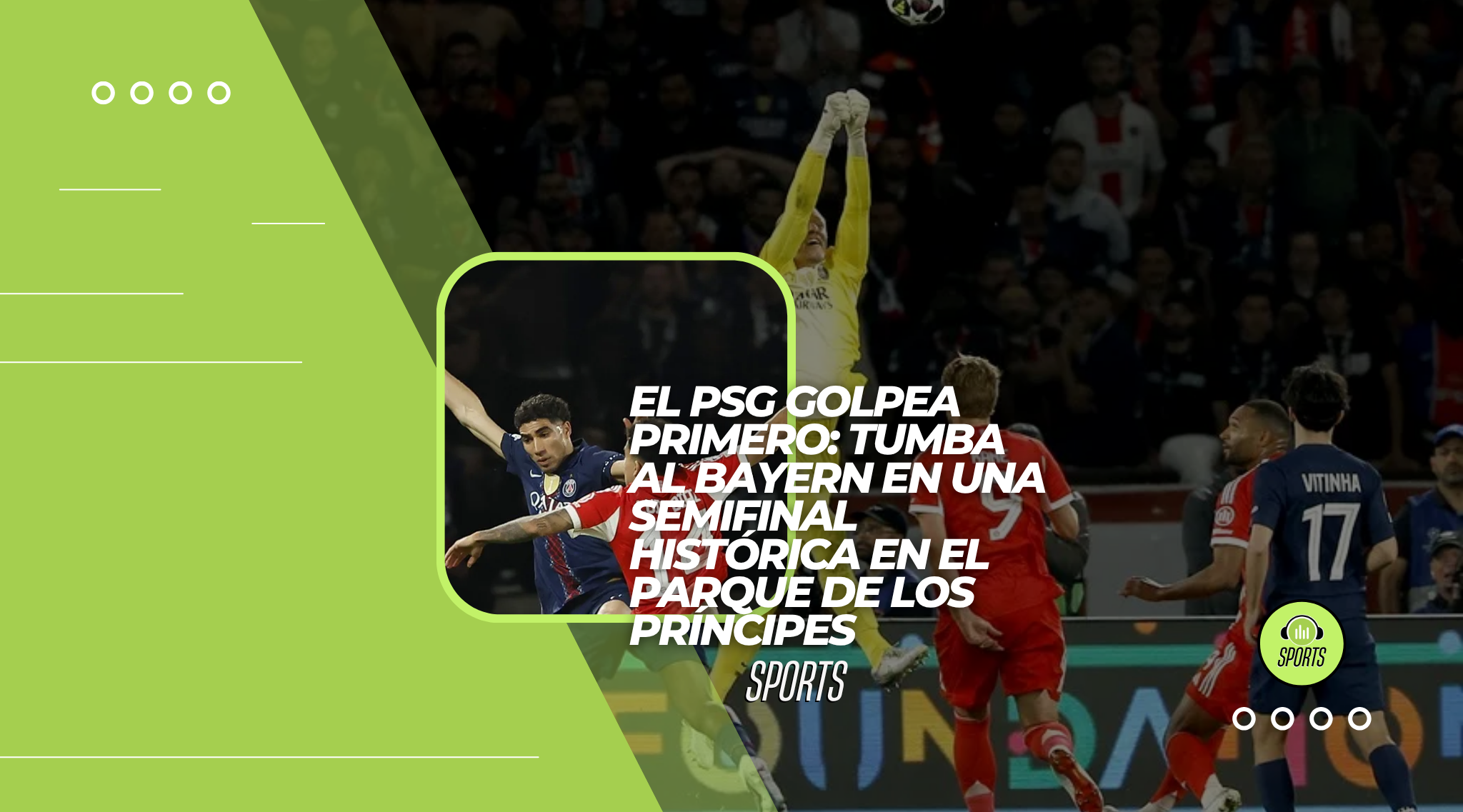 El PSG golpea primero: tumba al Bayern en una semifinal histórica en el Parque de los Príncipes