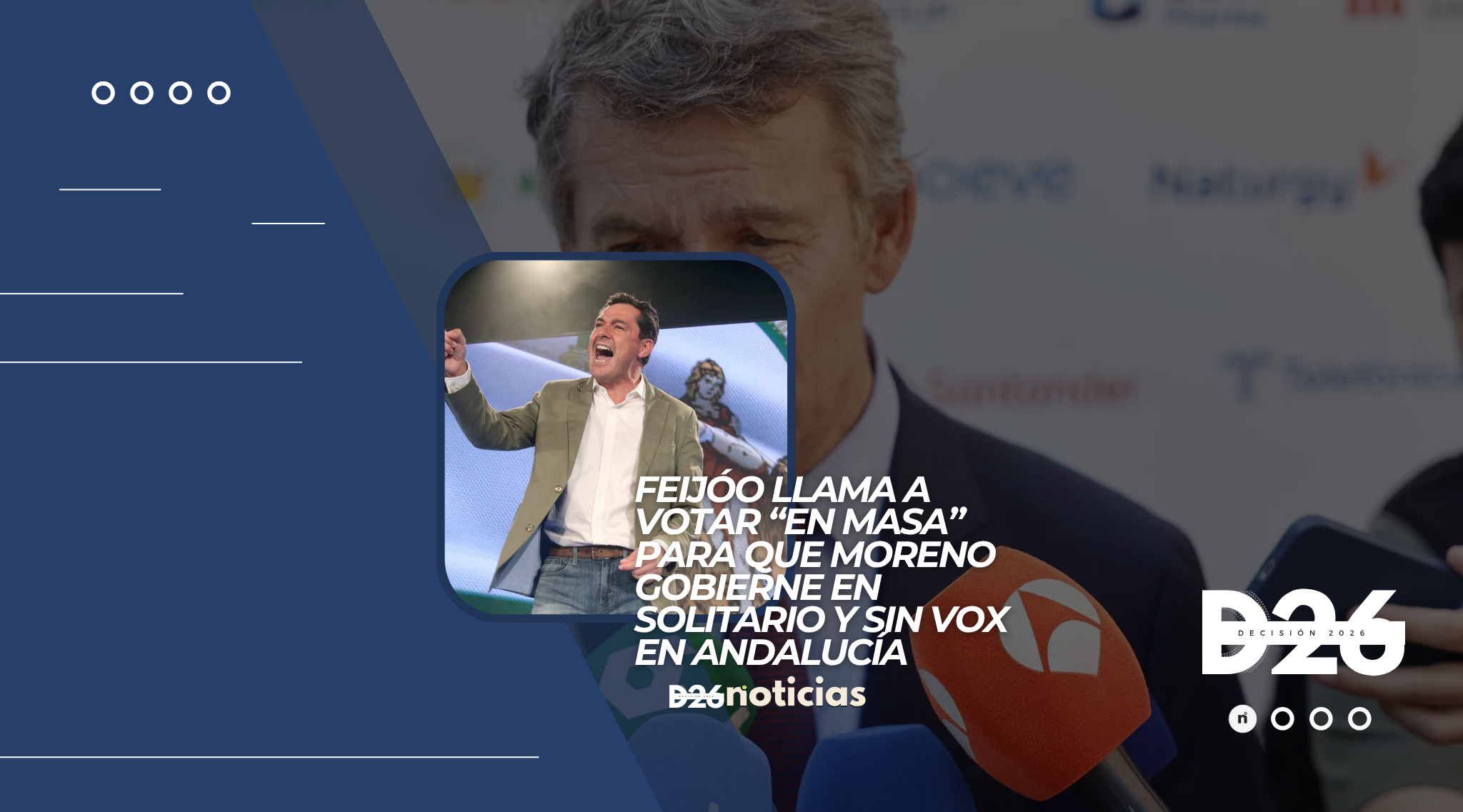Feijóo llama a votar “en masa” para que Moreno gobierne en solitario y sin Vox en Andalucía