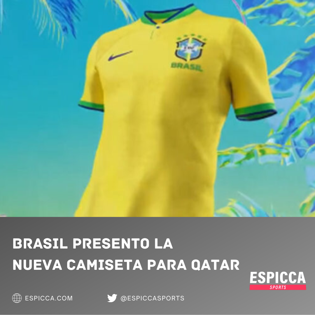 Brasil presentó la camiseta que usará en Qatar.