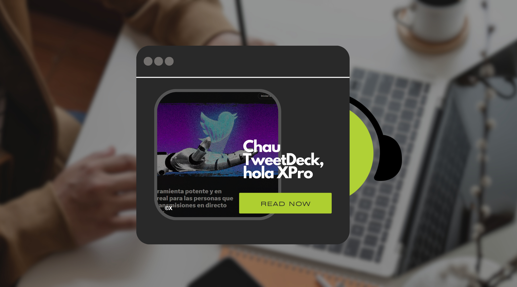 Chau al Tweet Deck