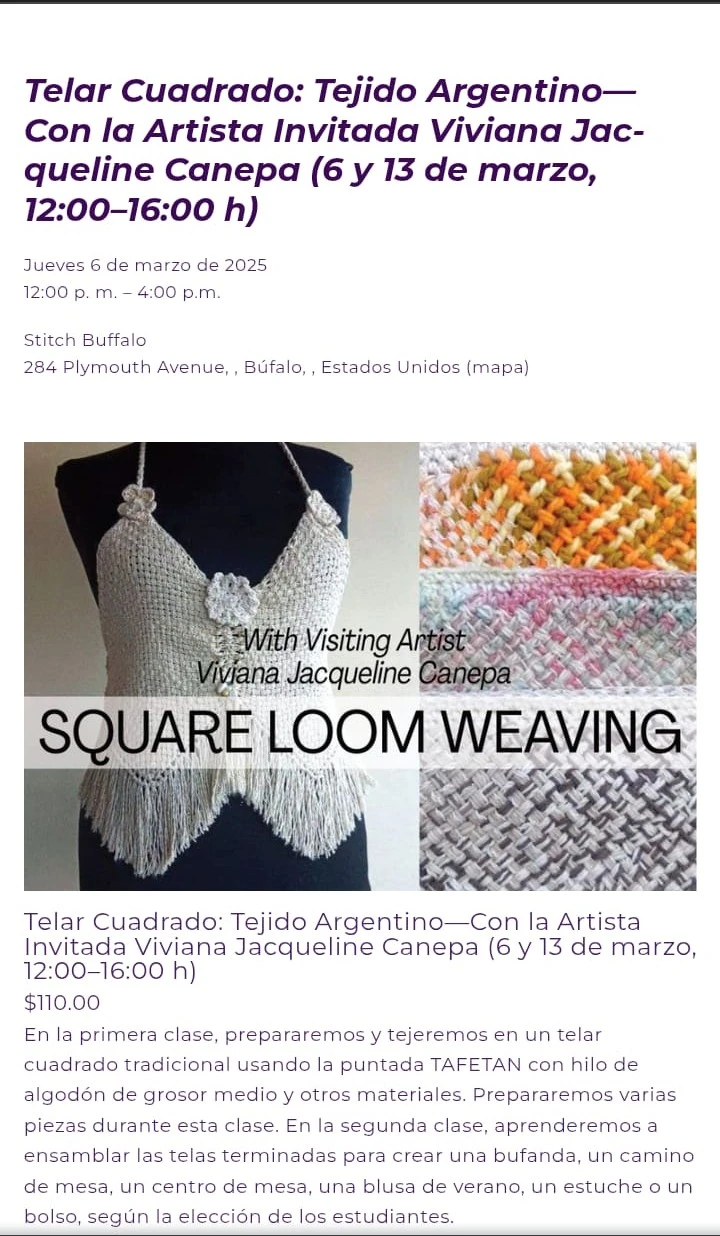 CLASE DE TELAR CUADRADO 