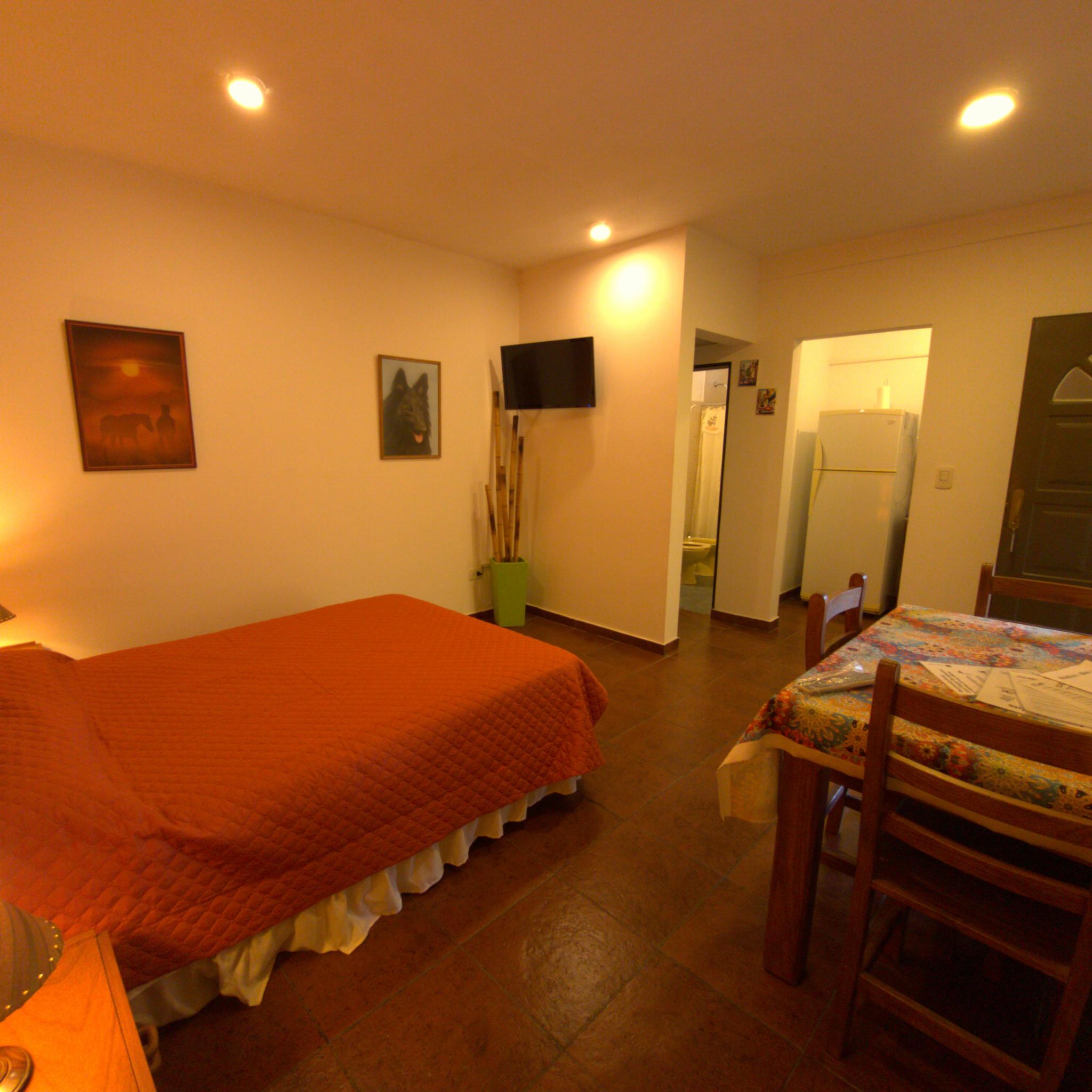 Habitación del monoambiente doble standard de Apart Lumí Atalá