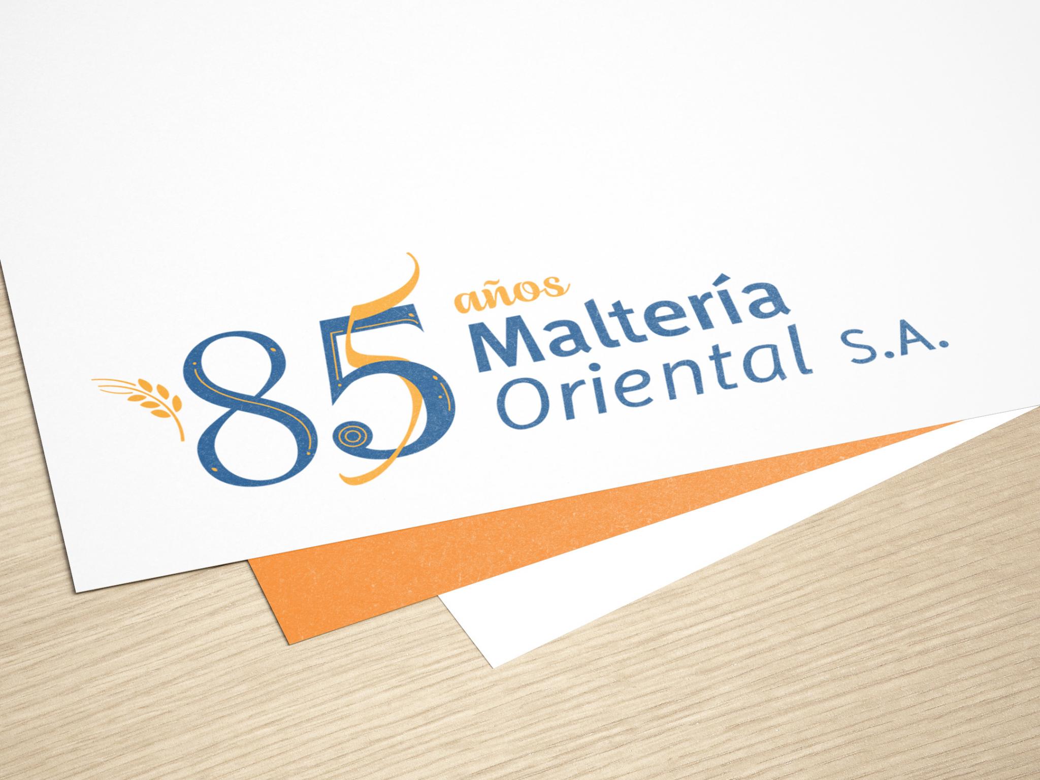 Logo Aniversario 85 años | Maltería Oriental S.A.