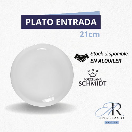 Alquiler platos porcelana