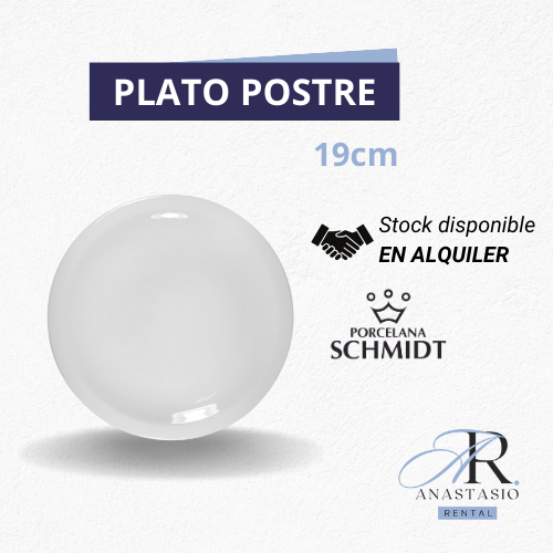 Alquiler platos porcelana
