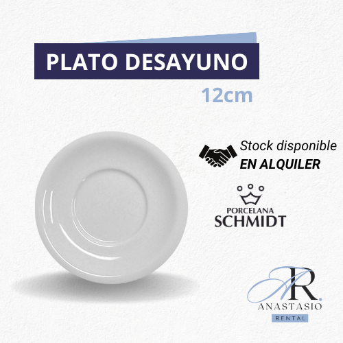 Alquiler platos porcelana