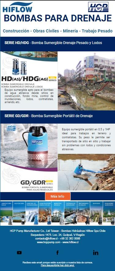 HCP Pump - Bombas Drenaje Construcción