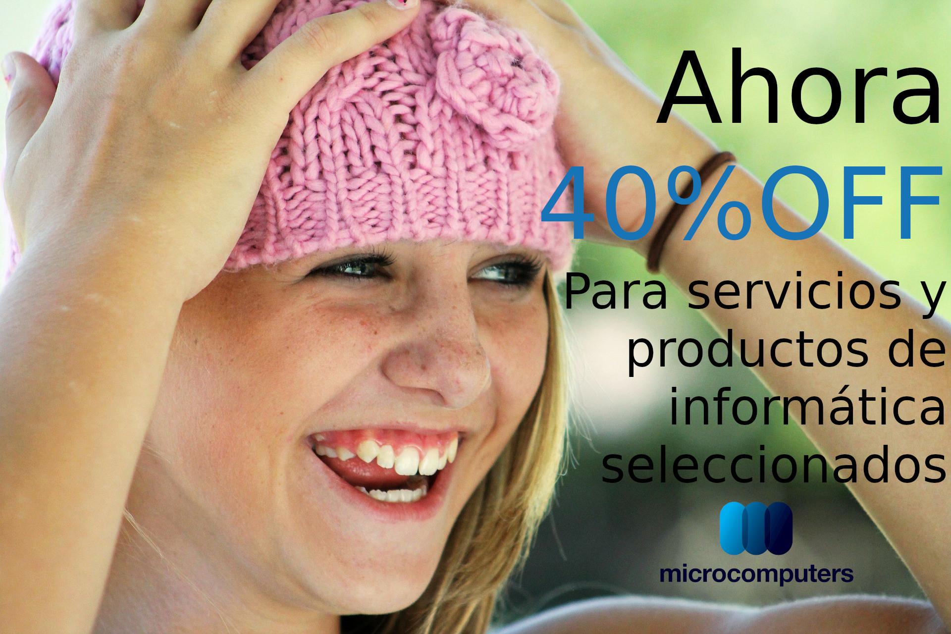 Microcomputers ahora 40% OFF.