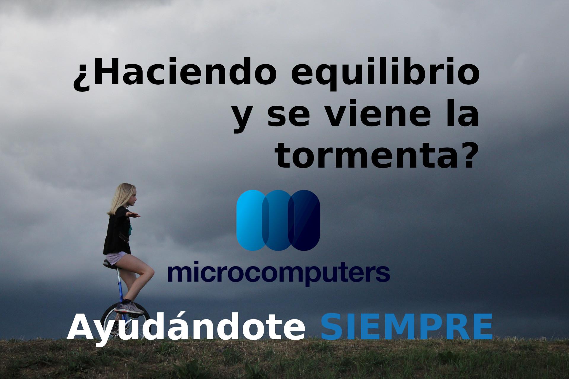 ¿Haciendo equilibrio y se viene la tormenta?