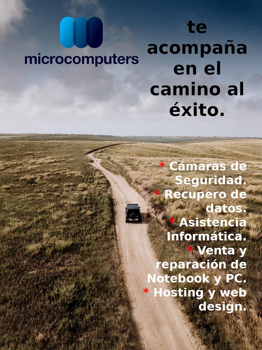 Microcomputers te acompaña al éxito.