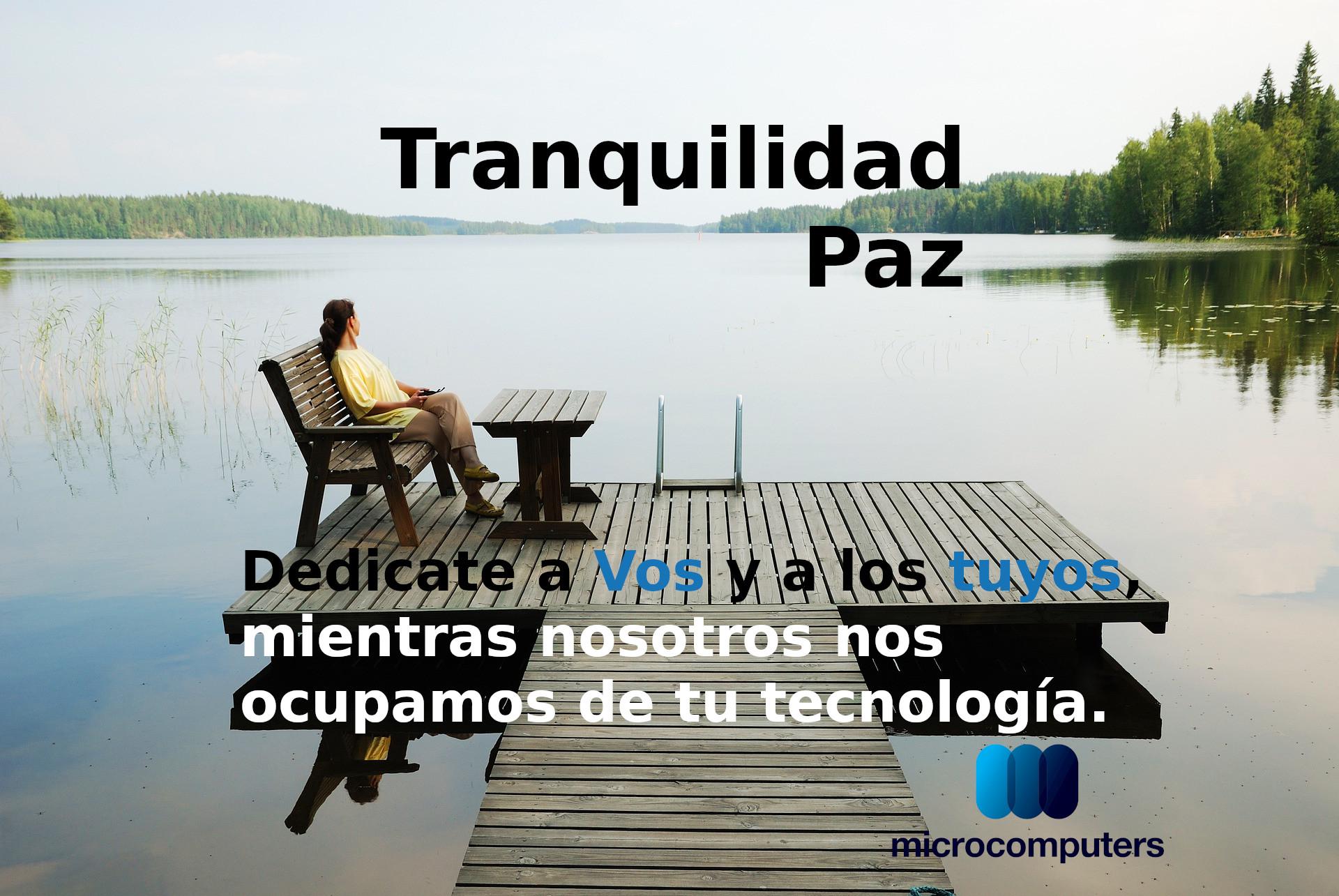 Tranquilidad. Paz.