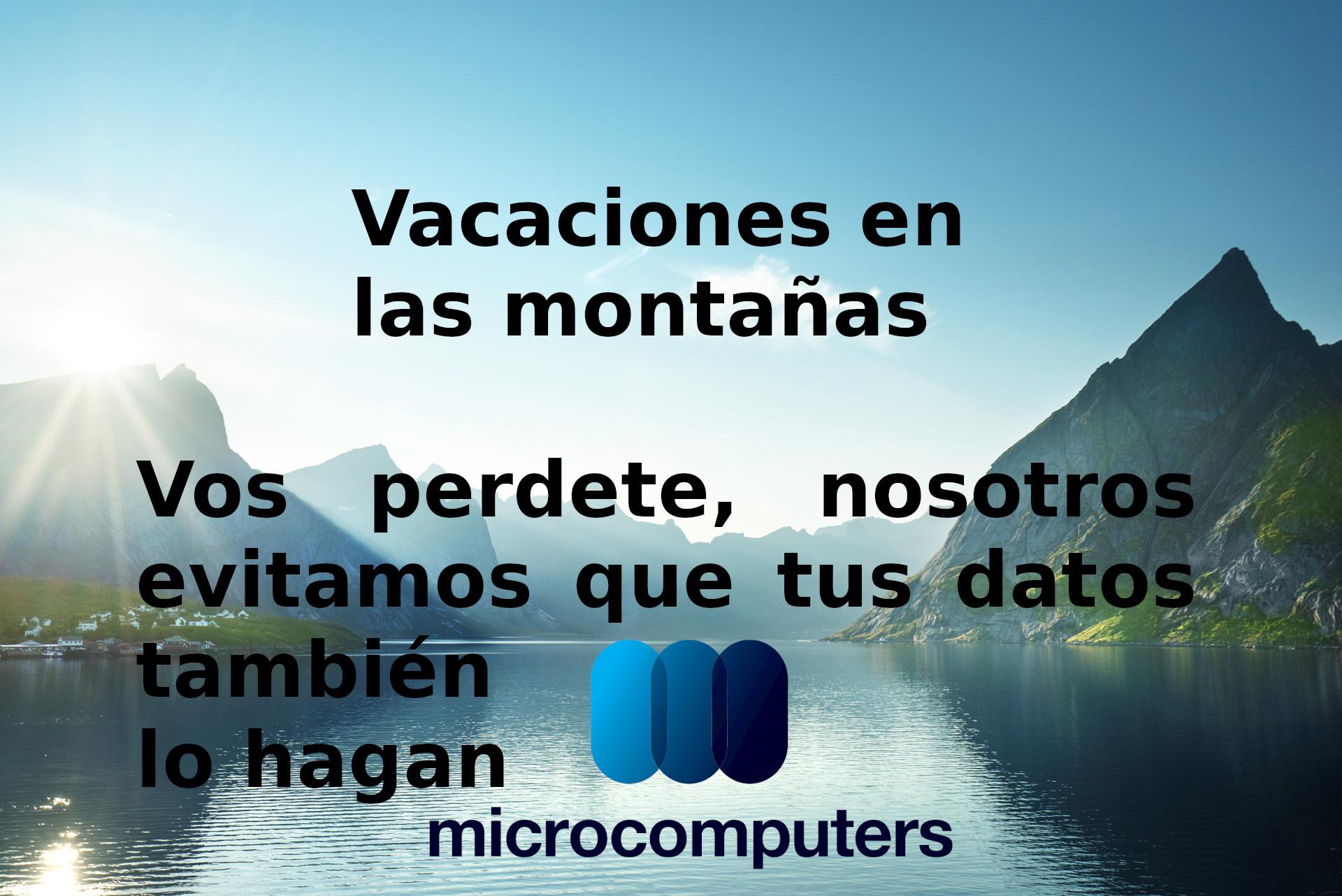 Vacaciones en las montañas.