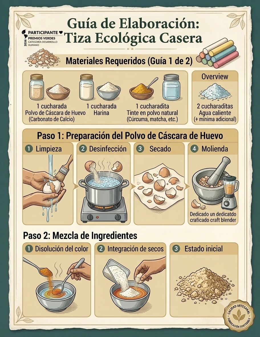 TIZAS DE CASCARA DE HUEVO