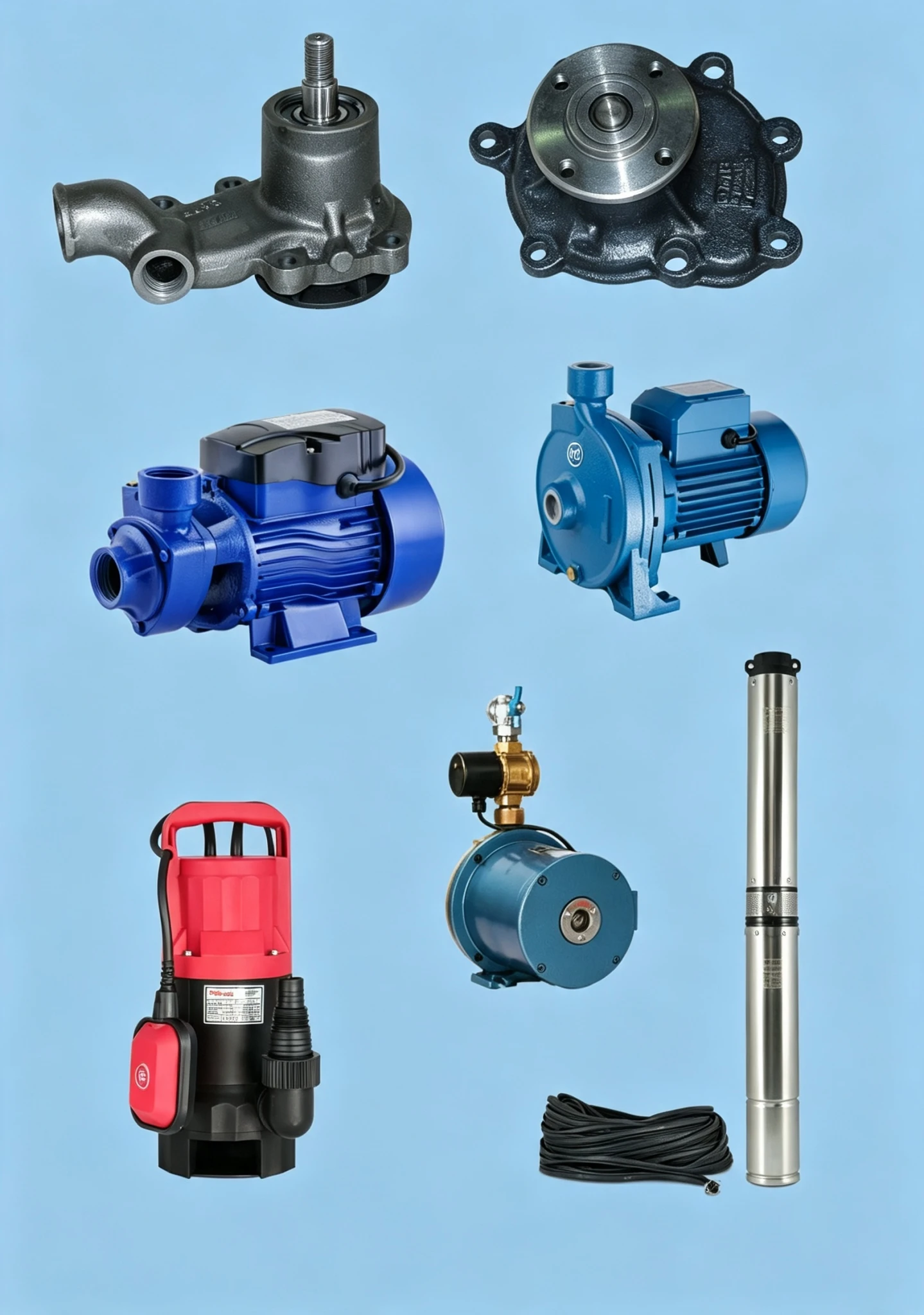 Sistema de bombeo industrial en funcionamiento
