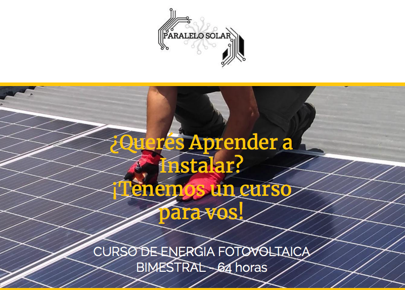 ¡Agenda 2020 de Cursos!, Paralelo Solar