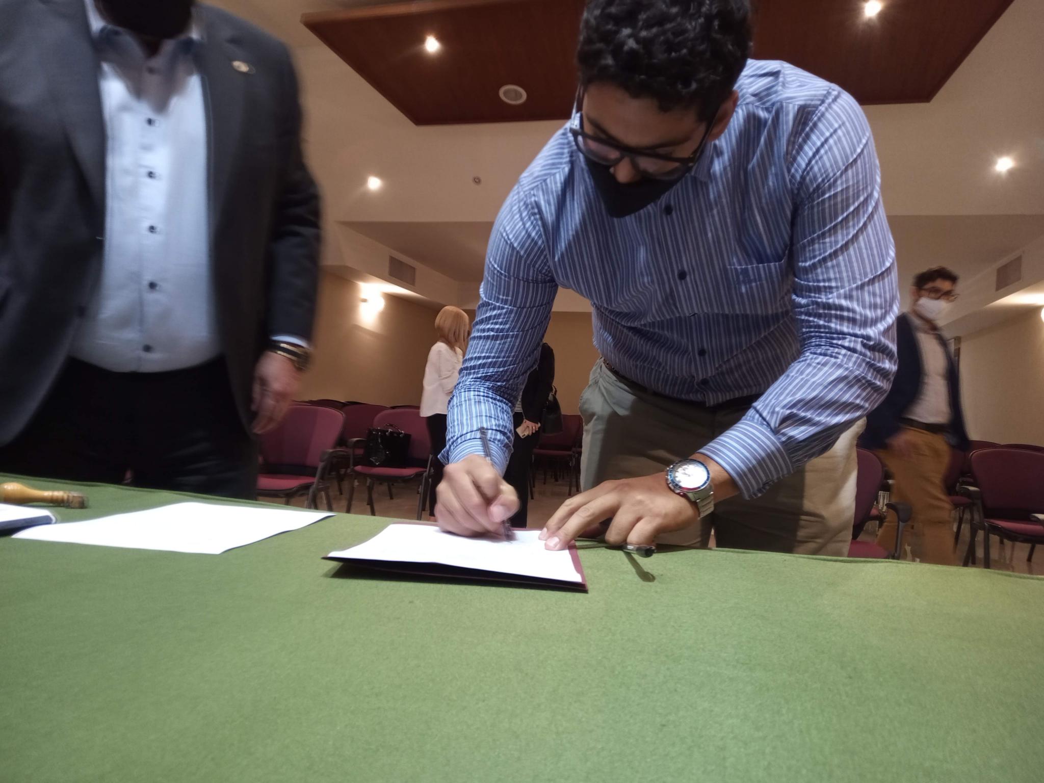 Firma Convenio con el Colegio Notarial