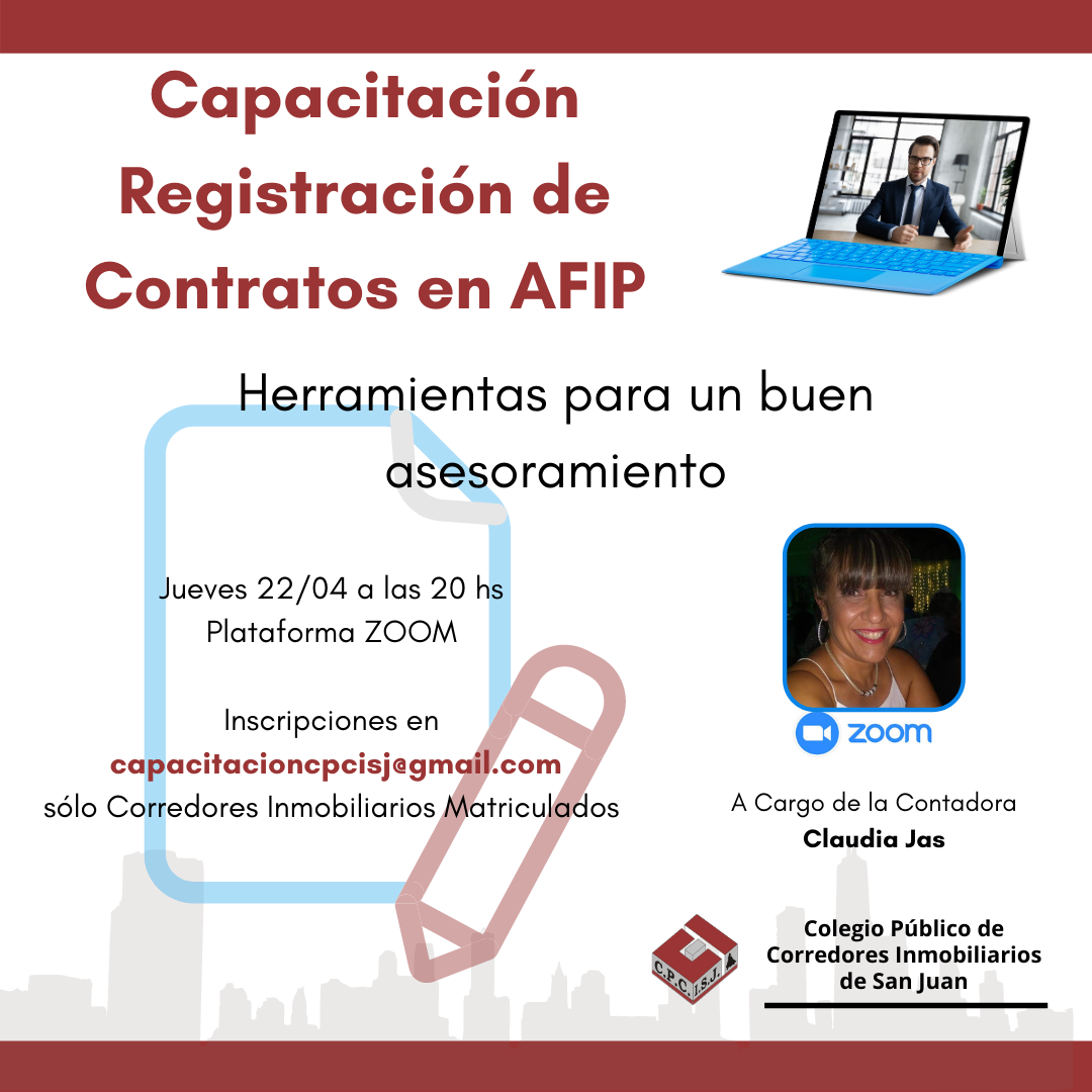 Capacitación Registración de Contratos en AFIP