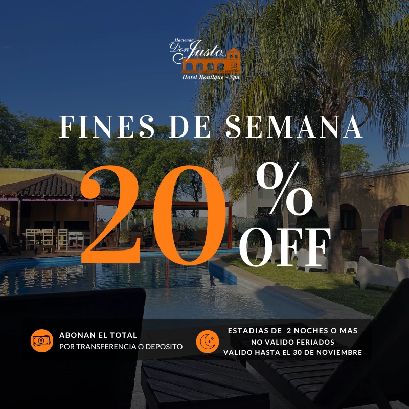 finesdesemana20off2026haciendadonjustohotelspacolonentrerios.webp