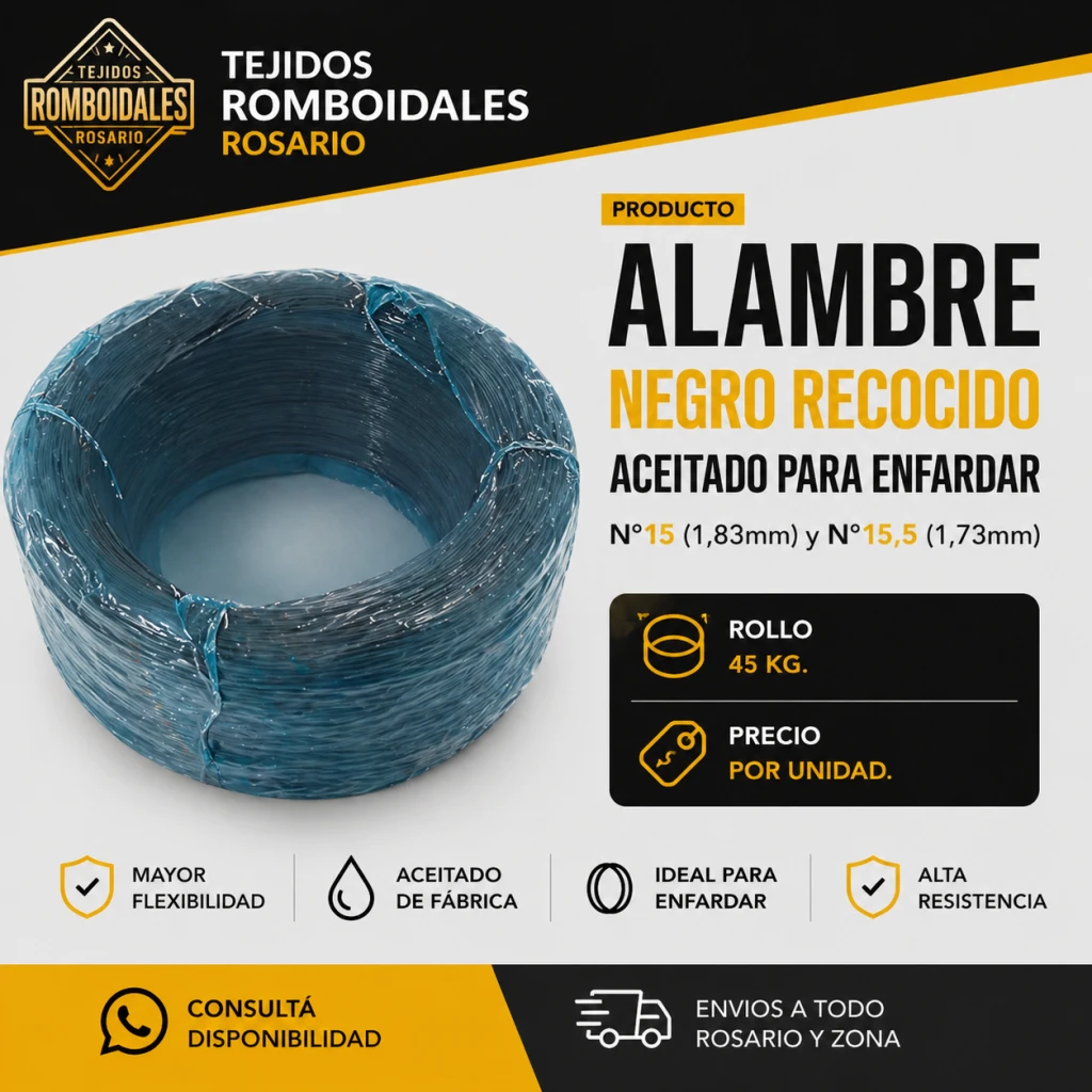 Alambre negro aceitado
