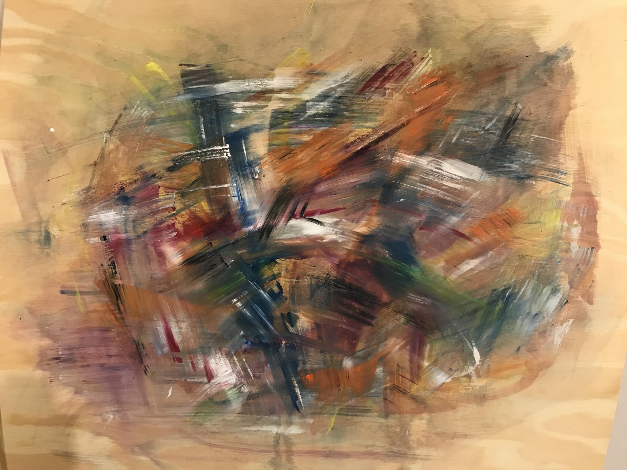 acrílico sobre terciado - 80 x 90 cm.