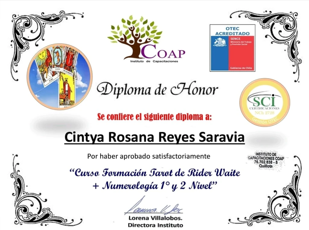 Formación Tarot Rider Waite y Numerología