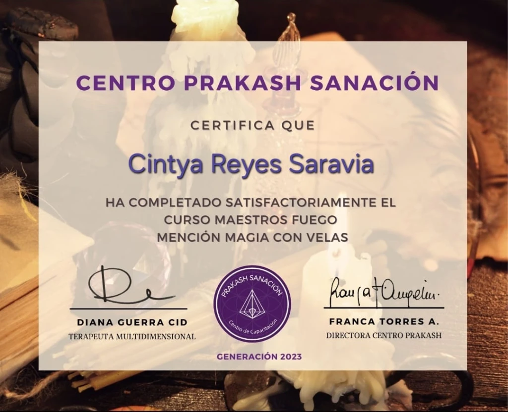 Maestro Fuego Mención Magia con Velas