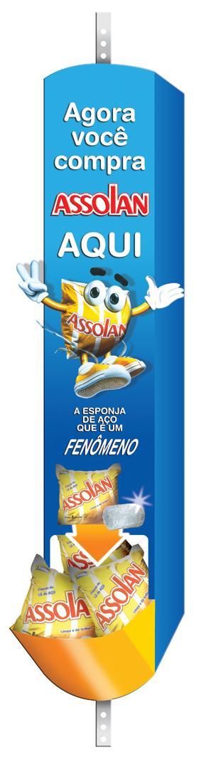esponja de acero - Reposicionamiento - Promo "Boas Vindas" - Exhibidor