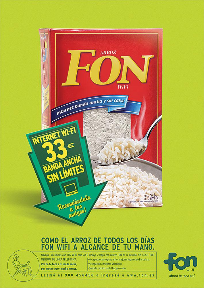 Lanzamiento internet wifi - "arroz"