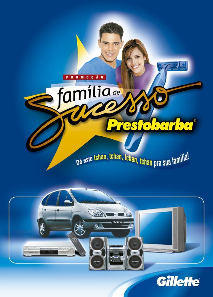 prestobarba - lanzamiento Promo "Familia de sucesso" - Afiche
