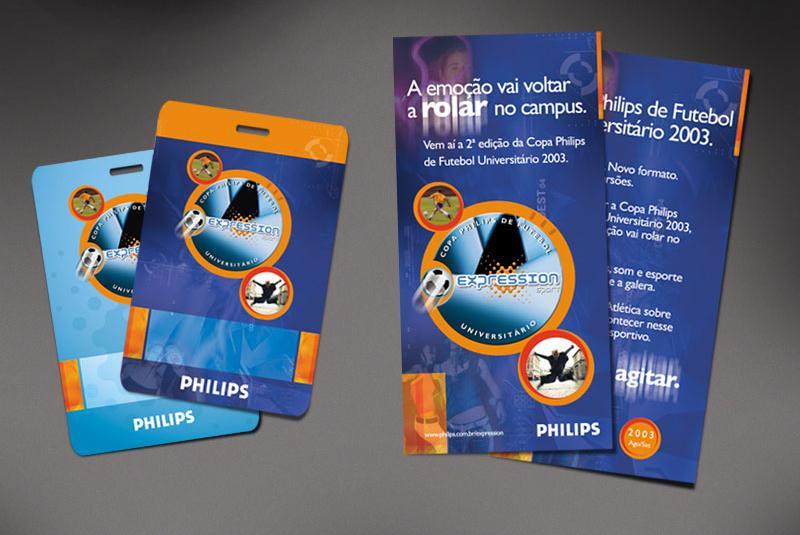 "Copa Philips Expression de futebol Universitário" - credenciales y folleto