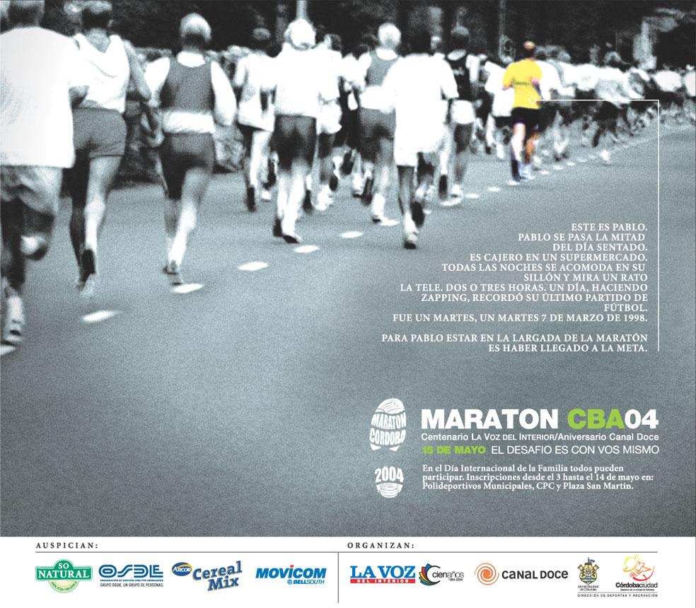 campaña lanzamiento - evento "Maratón Córdoba 2004" - "pablo"