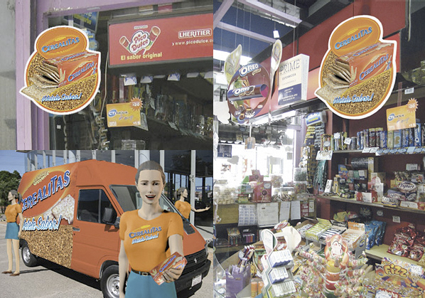 reposicionamiento - Promo "Metele sabor" - POP colgantes y gráfica vehicular