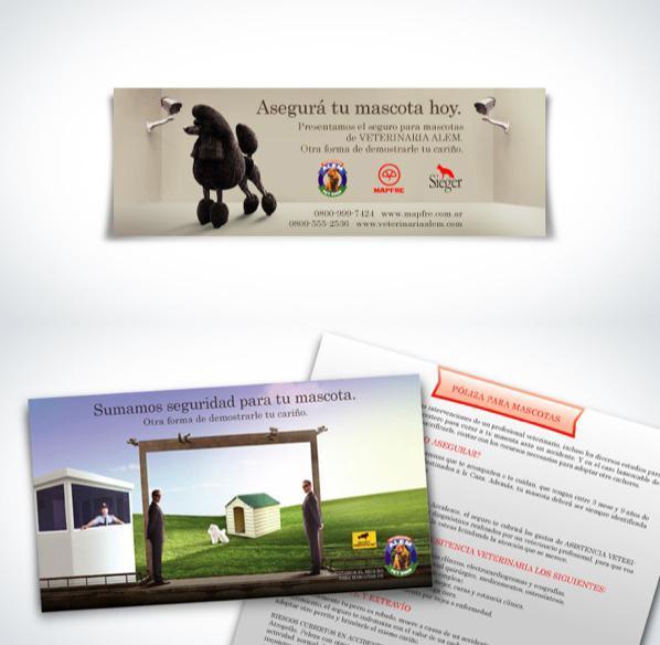 lanzamiento Promo "Seguro mascotas" - anuncio y folleto