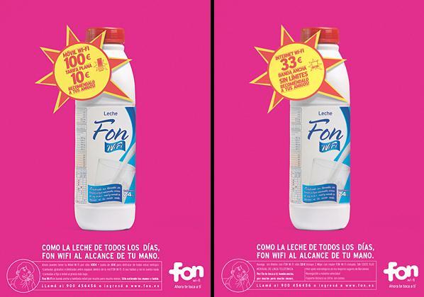 Lanzamiento internet wifi - "leche"