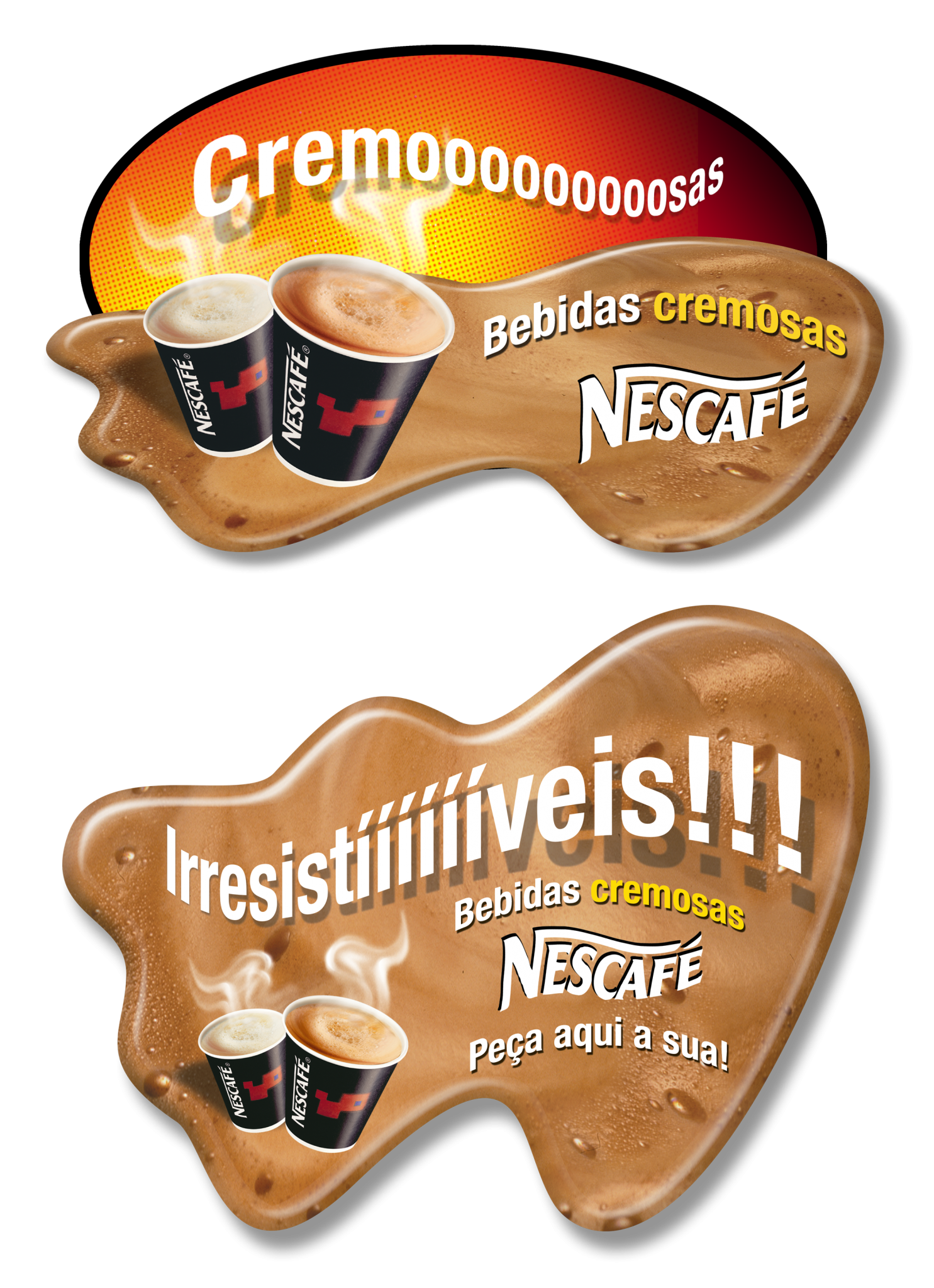 lanzamiento "Novos sabores" - pop display máquina y adhesivo suelo